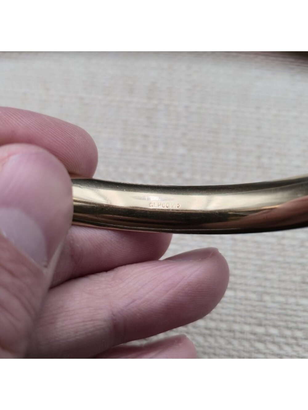 7 Inch George L Paine And Company E.B Initials Bangle Bracelet B1412 - Picture 4 of 9